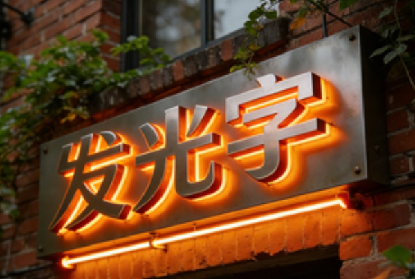 楼顶不锈钢发光字招牌特征